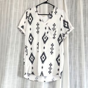 Lovely Melody Aztec print top